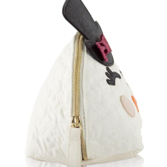 Betsey Johnson Snowman Kitch Nylon Cosmetic Case - Picture 3 of 6